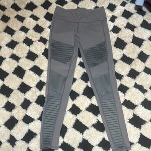 Gray Moto Leggings